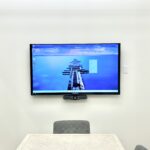 Professional AV setup in Minneapolis conference room by Dozer Systems